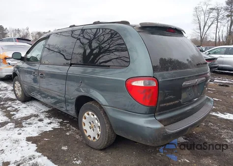 2002 Chrysler Town & Country Lx z USA, uszkodzony, nr VIN 2C4GP44372R644013